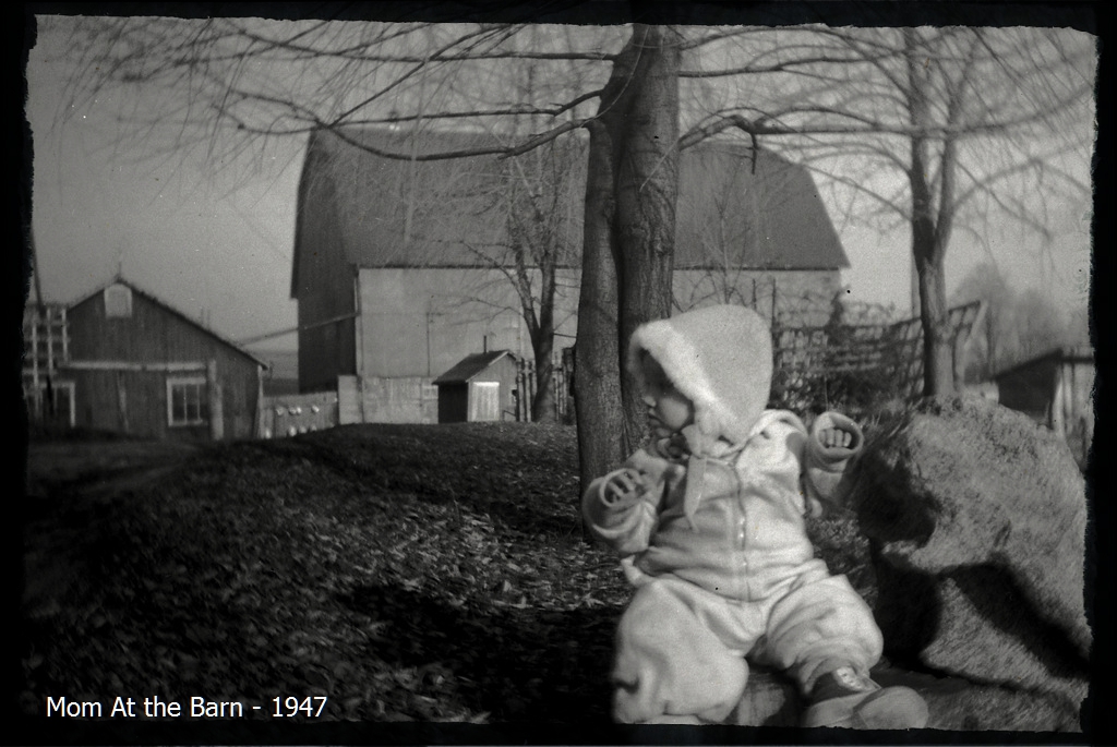 Mom At The Barn