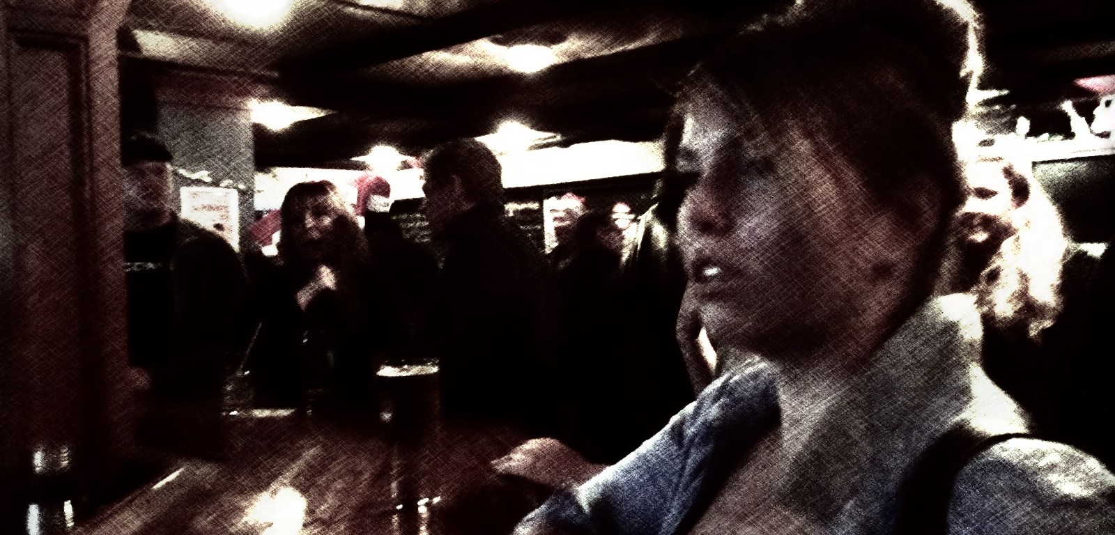 Girl at the bar