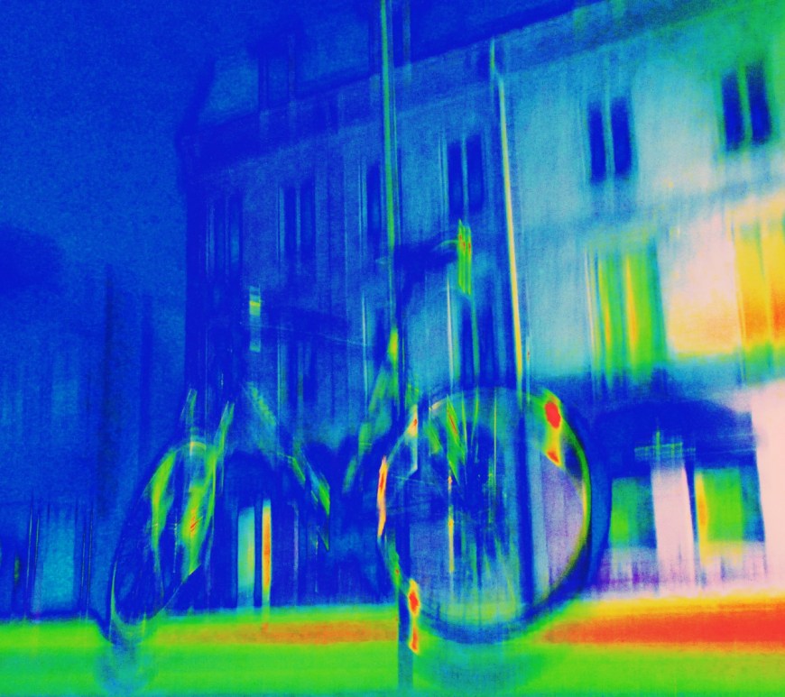 bike at post downtown