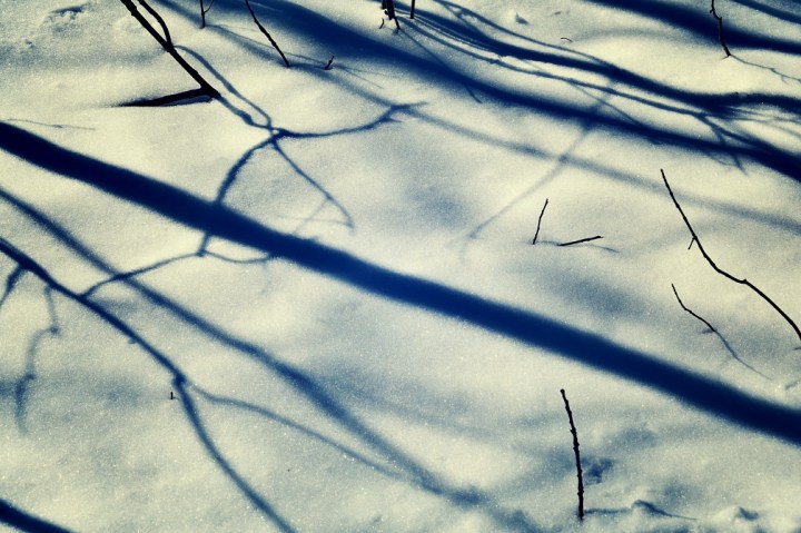 shadows on snow