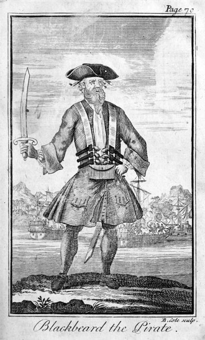 Blackbeard the Pirate - engraving