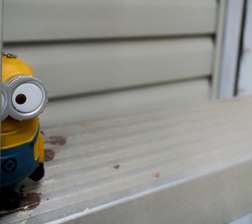 minion figure on a ladder - thetemenosjournal.com