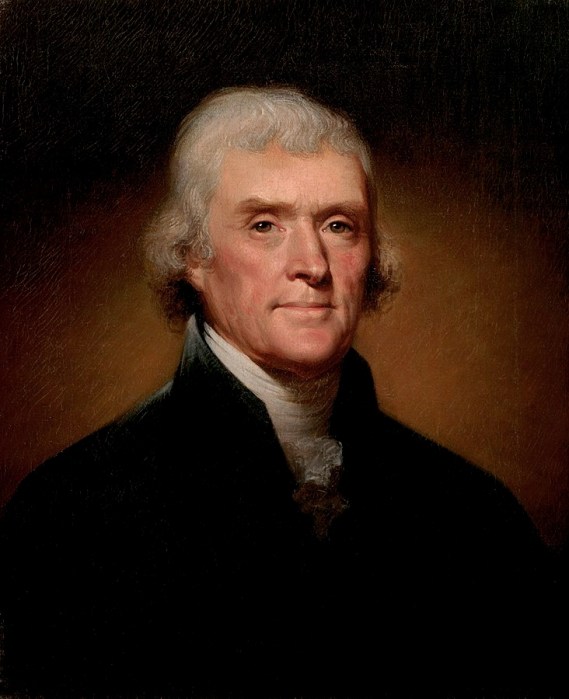 Official Presidential portrait of Thomas Jefferson